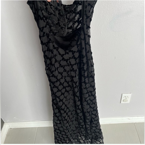 Meshki Mikela velvety monogram black dress - Picture 7 of 10